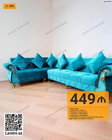 Mebel: Künc divan – Kod: 2520 Xüsusiyyətlər: - Ölçülər: 280 × 200 sm - — 1