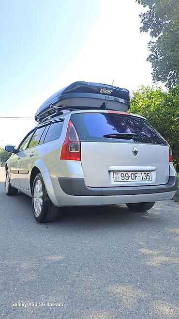 kater satışı: Renault Megane Grandtour – universallı kuzov, gümüşü rəng. Şəhərdən — 2
