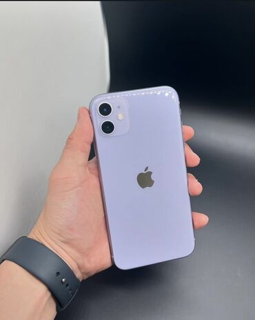 Apple iPhone: IPhone 11, Б/у, 128 ГБ, Зарядное устройство, Защитное стекло, Чехол, 80 %