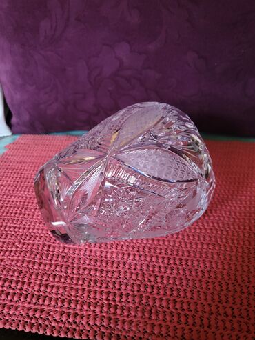 Ostali kućni dekor: Vaza nova kristal,led kristal,rucni rad. ceska. 70te. Vaza — 12