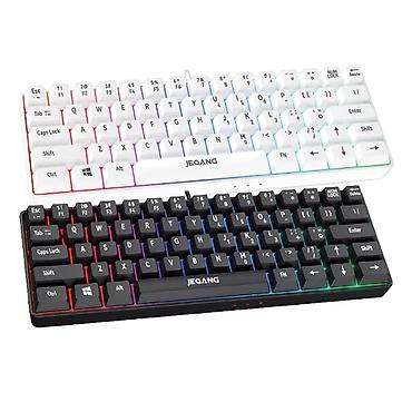 klaviaturalar: Kateqoriya: Klaviaturalar Jeqang JK-928 Black RGB Klaviatura Brend — 1