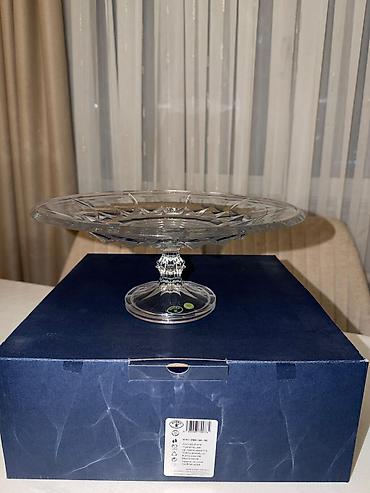 xrustal qab: Tort qabı Bohemiya Xrustal yenidir qutusunda.Karacadan 120 manata — 2