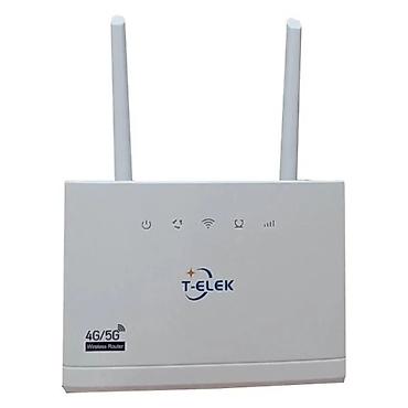 internet lte: T‑ELEK TR102 4G+ Wi‑Fi 6 LTE CPE SIM WiFi Router (SIM kart ilə — 3
