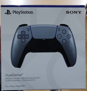 playstation 4 pultu: Playstation 5 üçün silver coystik ( dualsense ). Tam yeni, bağlı