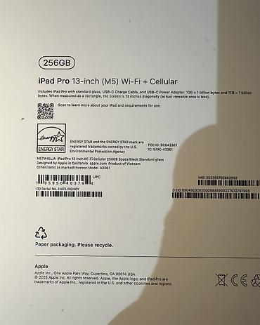 ipad 12 9 pro: Планшет, Apple, память 256 ГБ, 13" - 14", 5G, Б/у, Классический цвет - Черный — 6