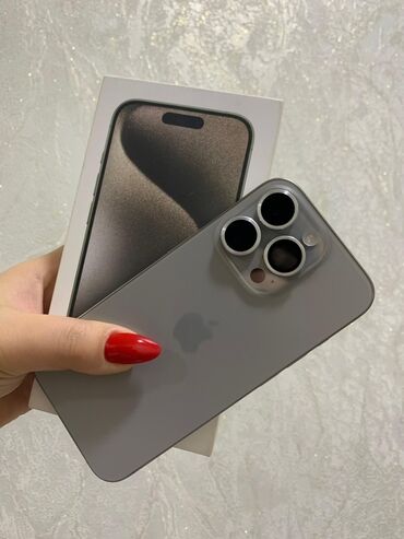 planşetlər və qiymətləri: IPhone 15 Pro, 256 GB, Natural Titanium, Face ID