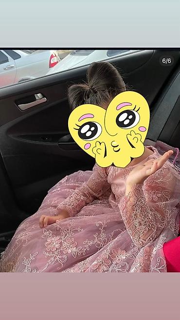 нарядные платья детские: Детское платье, цвет - Розовый, Б/у — 3