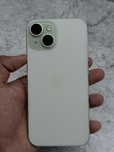 IPhone 15, Б/у, 128 ГБ, Зеленый, 81 %