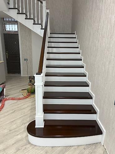 Pilləkən məhəccərləri: Yeni Pilləkən məhəccəri, Taxta, Pulsuz çatdırılma — 9