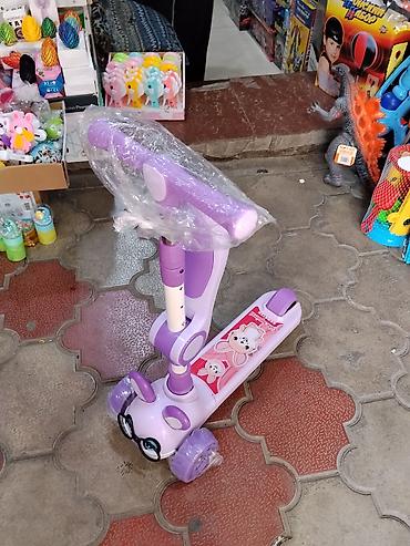Детские самокаты: Детский самокат, Трёхколёсный, Новый — 1