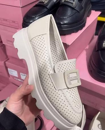 Mokasine: Ženske kožne mokasine sa perforacijama ( 36-41) - Model: moderne — 3