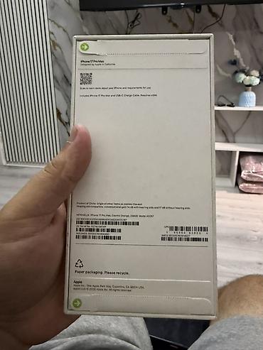 12 iphone pro: IPhone 17 Pro Max — цвет Cosmic Orange, память 256 GB. Модель A3237 — 2