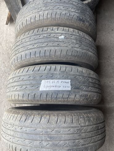 Шины: Шины 205 / 65 / R 15, Лето, Б/у, Комплект, Легковые, Япония, Bridgestone