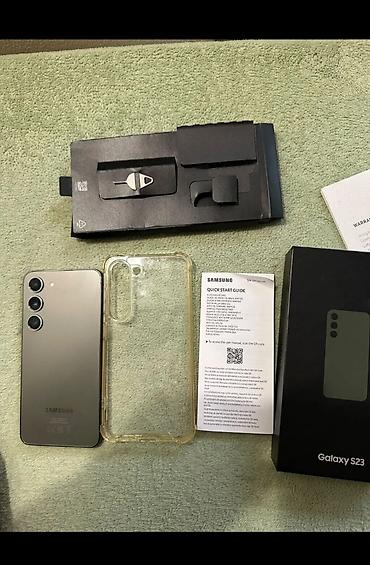 Samsung Galaxy S23, Б/у, 256 ГБ, цвет - Зеленый, eSIM
