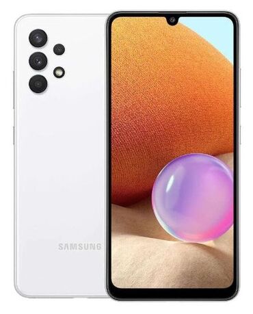 televizor samsung v: Samsung Galaxy A32, Б/у, 128 ГБ, цвет - Белый, 2 SIM