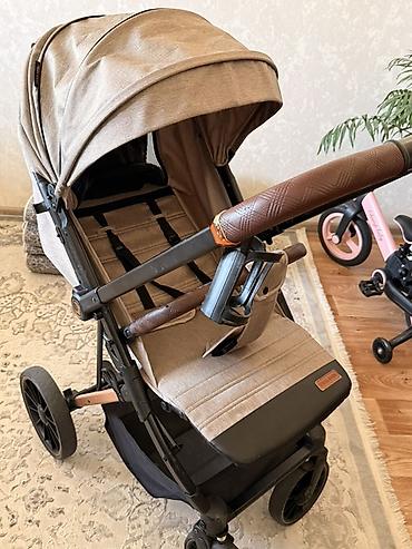 детские коляски zippy type 1: Прогулочная коляска Ining Baby (бежевый меланж) - Маневренная рама с — 2