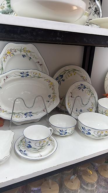 dish sets: Наборы столовой посуды с растительными и цветочными принтами - — 9