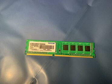 kompüter ramı: Оперативная память (RAM) Patriot Memory, 8 ГБ, 1600 МГц, DDR3, Для ПК, Б/у