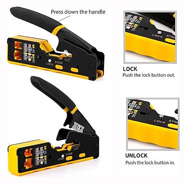 pol sixan: ZOERAX Professional Şəbəkə Kabel Kəlbətini (Crimping Tool) GENPOWER — 1