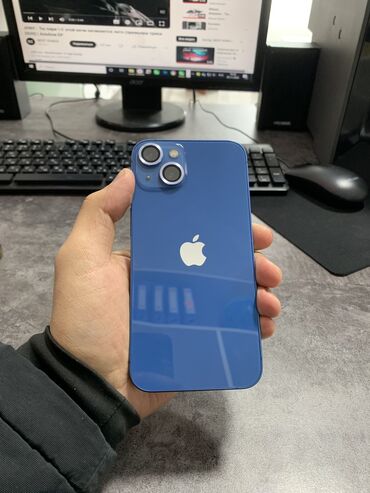 бу стиральные машины в бишкеке: IPhone 13, Б/у, 128 ГБ, Pacific Blue, Защитное стекло, Коробка, 80 %