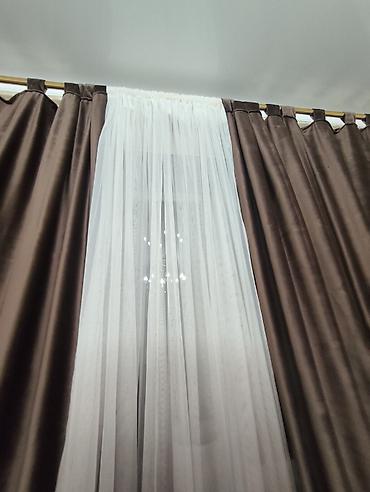 bed sheets: Портьеры с тюлем. отдам за 5.500тыс сом. состояние идеальное 2шт — 2