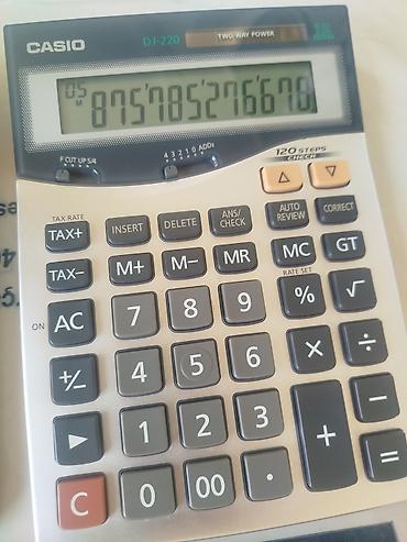 casio sumqayit: Masaüstü kalkulyatorlar – 2 ədəd 1) CASIO DJ-220 - 12 rəqəmli geniş — 1