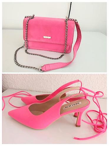 Nove pink salonke vel.39 i tasnica u istoj boji Unutrasnje gaziste