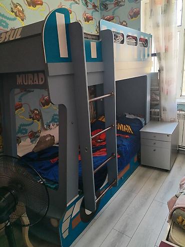 tek krafat: Uşaq otağı üçün mebel dəsti Komplekt: - İki mərtəbəli uşaq çarpayısı — 1