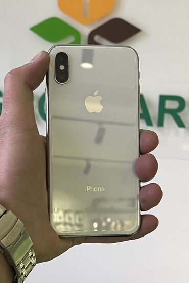 Elektronika: IPhone X, 64 GB, Ağ, Simsiz şarj, Sənədlərlə, Face ID