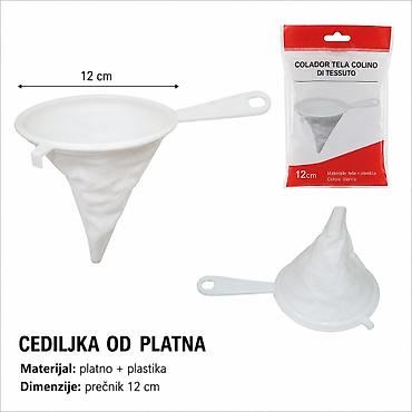 KMT Style cediljka od platna sa plastičnom drškom – praktičan