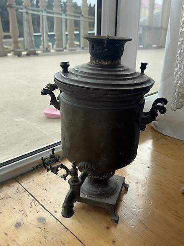 samovar 1870: Qədim samovar, 1876 il, Mis, Vəziyyəti: Yaxşı — 3