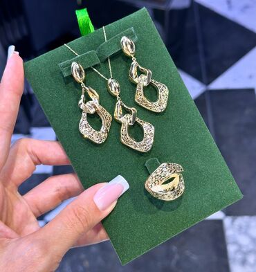 Zərgərlik dəstləri: Tiffany, Sarı qızıl, 585 Əyar — 11