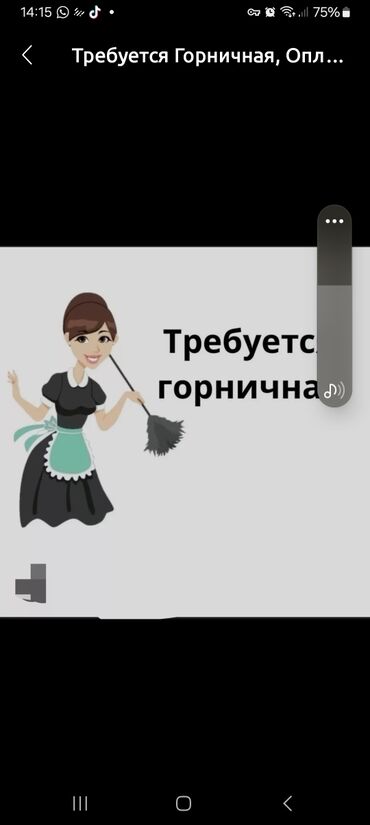 Уборка помещений: В сауну требуется горничная. график работы сутки через двое