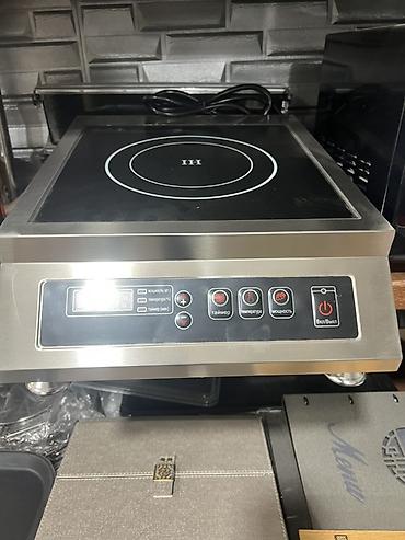 elektrik sobasi: Peşəkar induksiya plitəsi. Paslanmayan polad korpuslu, üst hissəsi — 1