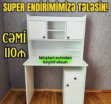 Uşaq masaları: Oğlan və qız üçün, Yeni, Siyirməli, Yazı masası, Stulsuz — 7