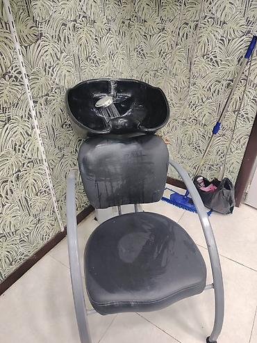 salon mallar: Salon üçün saç yuma bölməsi və iş masası dəsti - Saç yuma kreslosu — 1