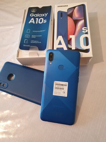 optimal samsung telefonlar: Samsung A10s | 32 GB | rəng - Göy | Zəmanət, Sensor, Barmaq izi