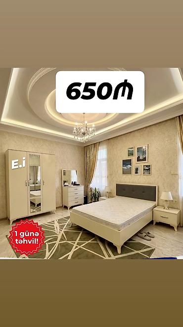 setqa kravat: Yataq otağı mebel dəsti Tərkibi: - 2 qapılı şkaf, orta hissədə — 1