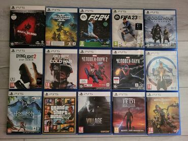 Playstation 5 orijinal diskler. Rus ve ingilisce movcuddur disklerde