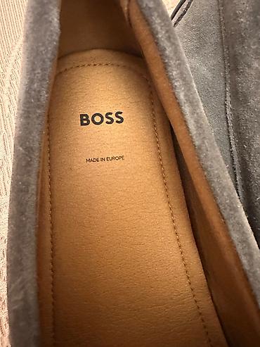 Мокасины и лоферы: BOSS kişi mokasinləri - Model: Klassik loafer/mokasin - Rəng: Tünd — 2