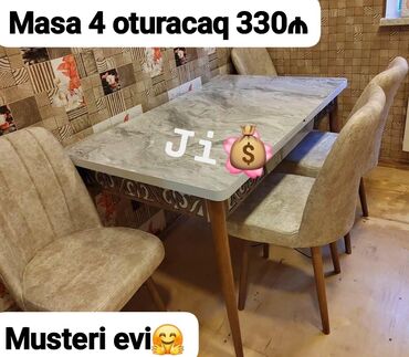 qedimi stullar: Yeni, 4 stul