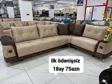 Divanlar: Künc divan kolleksiyası - Müasir dizaynlı L-şəkilli künc divanlar - — 26
