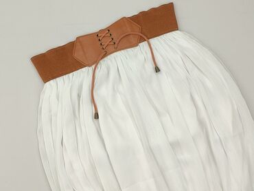 biała spódnice midi z rozcięciem: Women`s skirt, size M