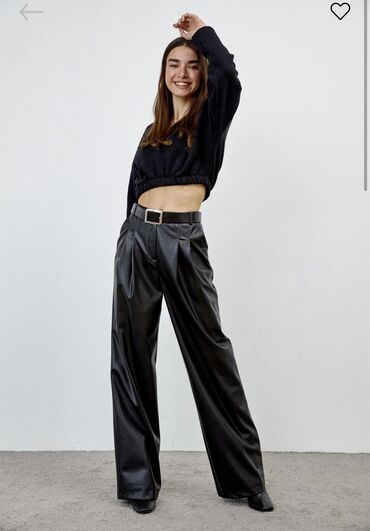 детские джинсовые кепки: Deri şalvar, geniş kesim. Yenidir, etiketli