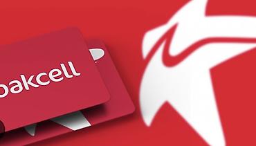 bakcell internet: Bakcell önödəmə/balans artırma kartı - Rəng: qırmızı, üzərində — 1
