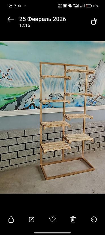большой фикус: Полка, этажерка для цветов, Новый, Железо, Самовывоз — 2