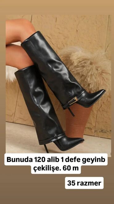 детские резиновые сапоги: Ölçü: 35, rəng - Qara, Yeni