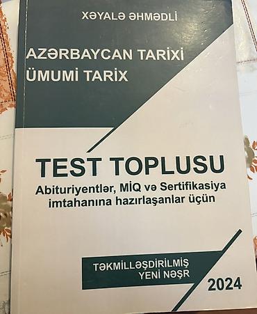 Тесты: Məhsul: Azərbaycan Tarixi və Ümumi Tarix üzrə Test Toplusu Müəllif — 1