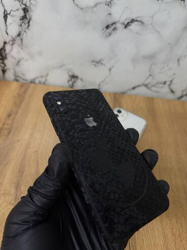 телефон бу купить: IPhone X, Колдонулган, 256 ГБ, Кара, 75 %