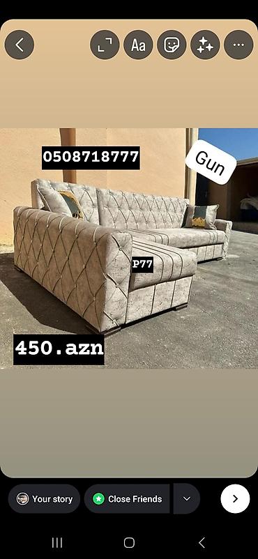 Divanlar: Künc divan, Yeni, Açılan, Bazalı, Parça, Şəhərdaxili pulsuz çatdırılma — 1